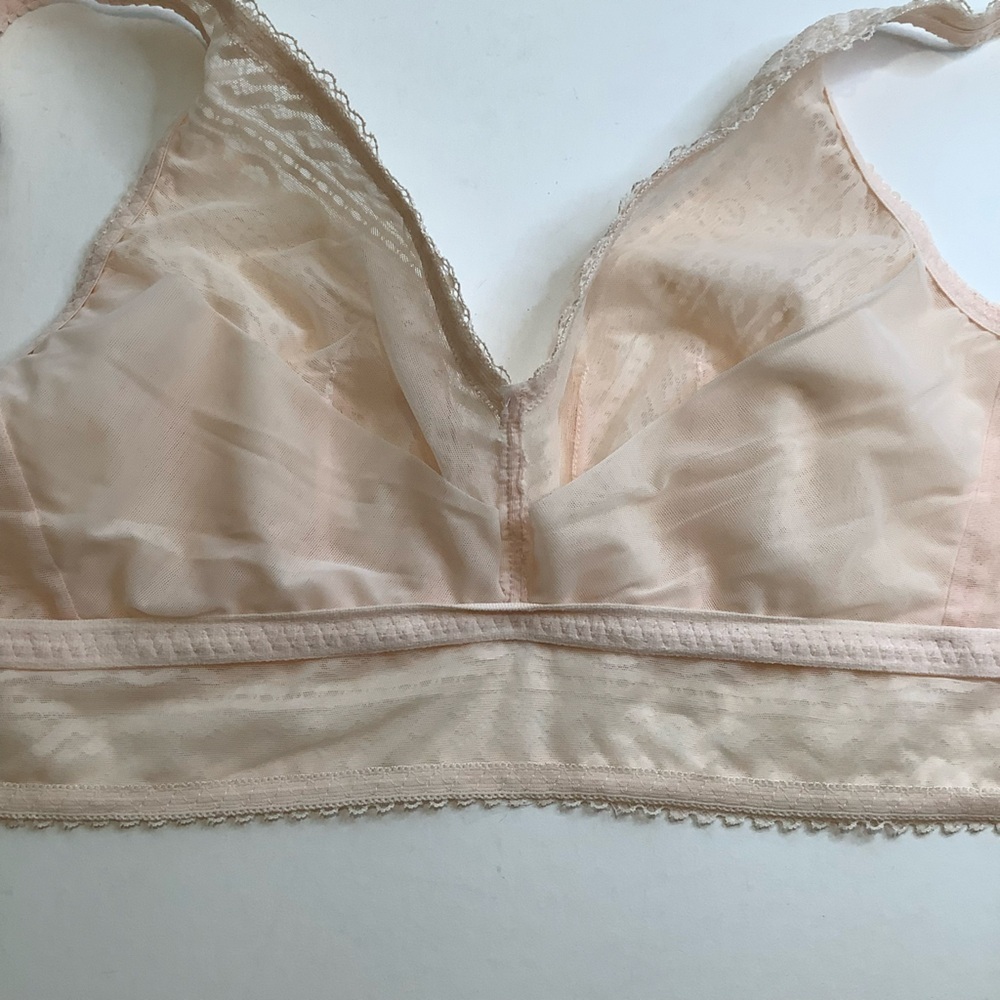 PRIMA DONNA Montara Wireless Lace Longline Bra 32D Crystal Pink Bralette - Picture 11 of 12